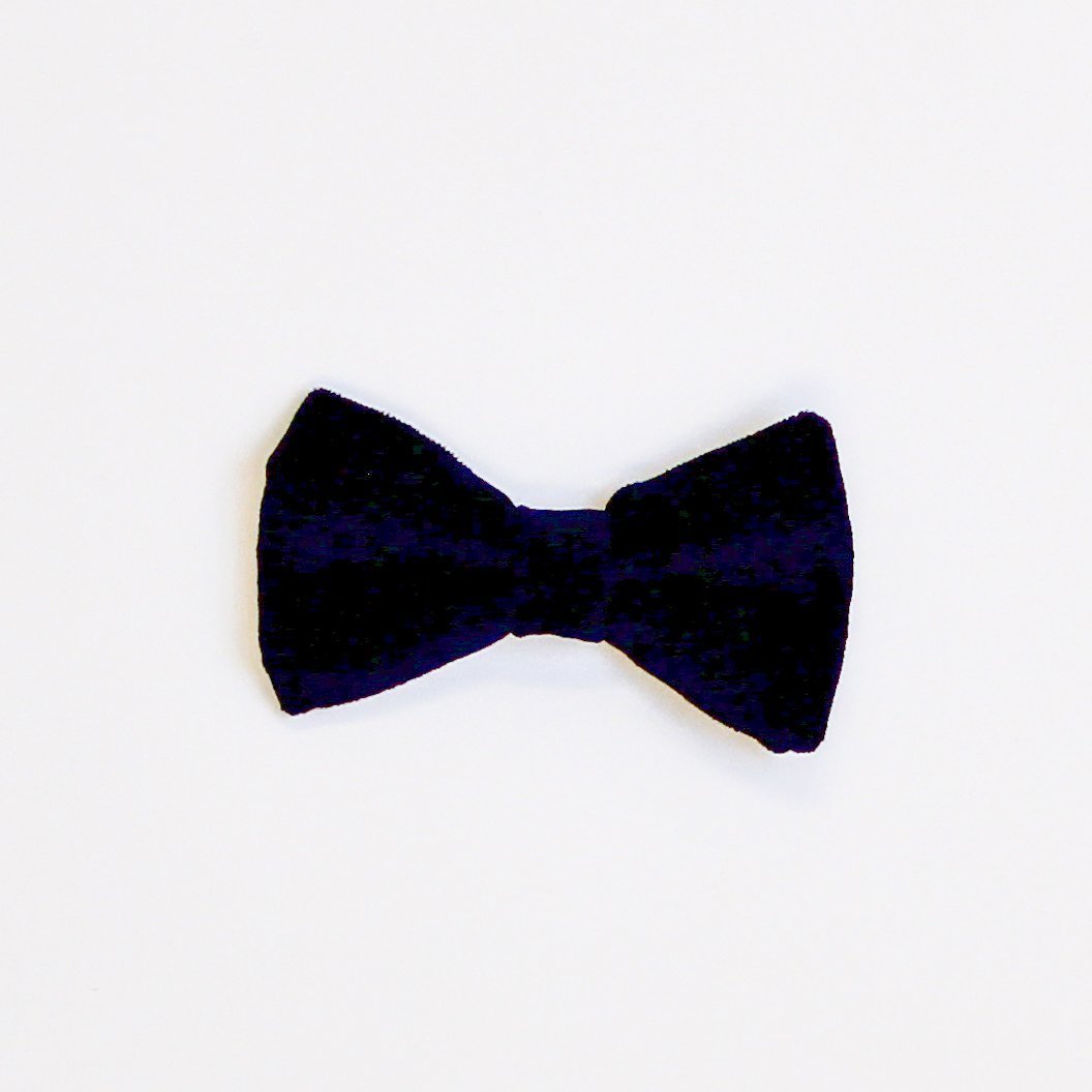 Cuddle Sleep Dream Ties Blue Velvet Bowtie New Year&#39;s Eve Snap-On Tie