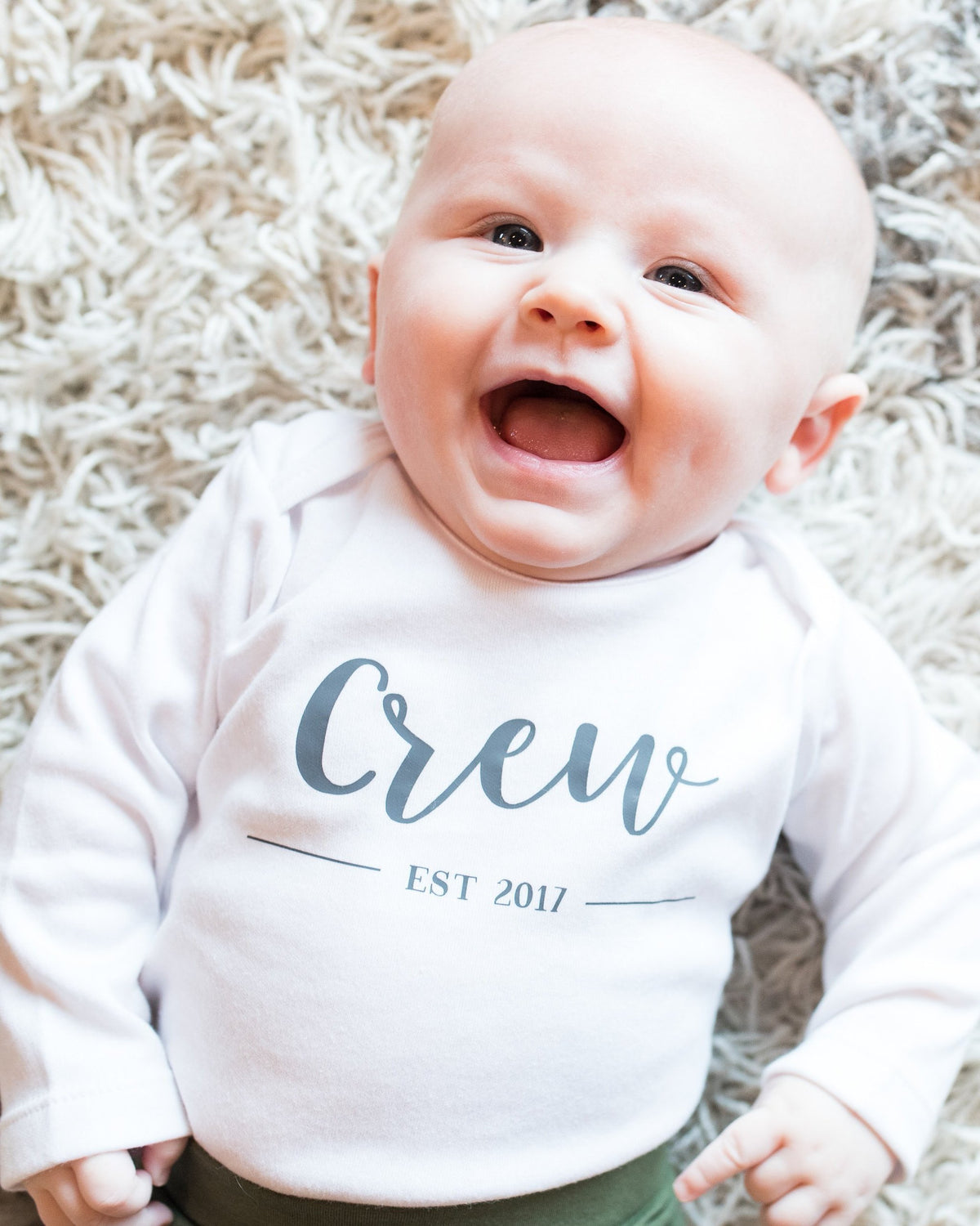 Cuddle Sleep Dream Newborn Established Onesie | Dark Gray Writing