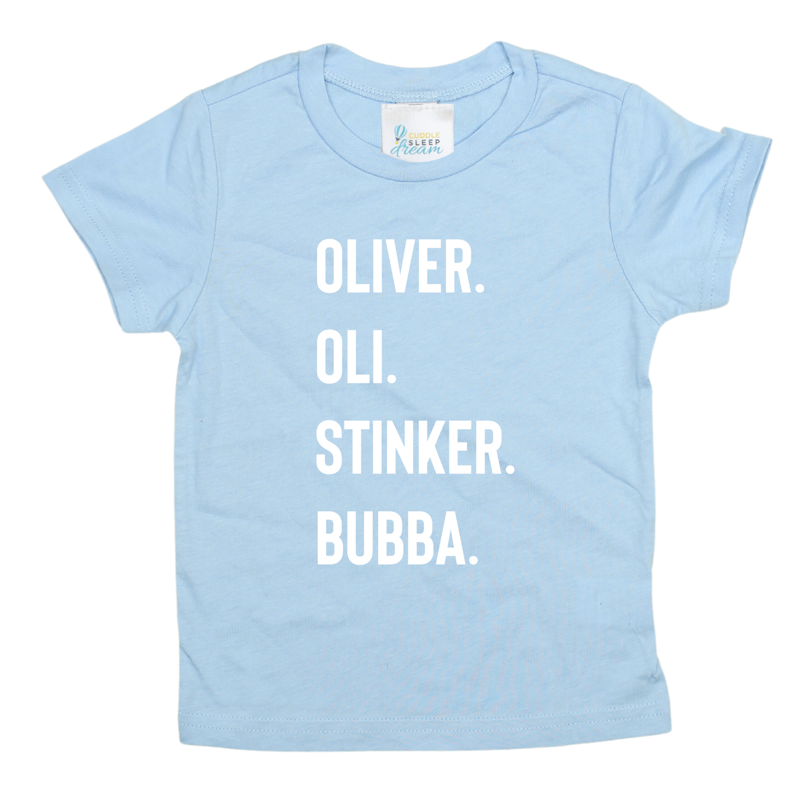 Cuddle Sleep Dream Nicknames | Light Blue Tee