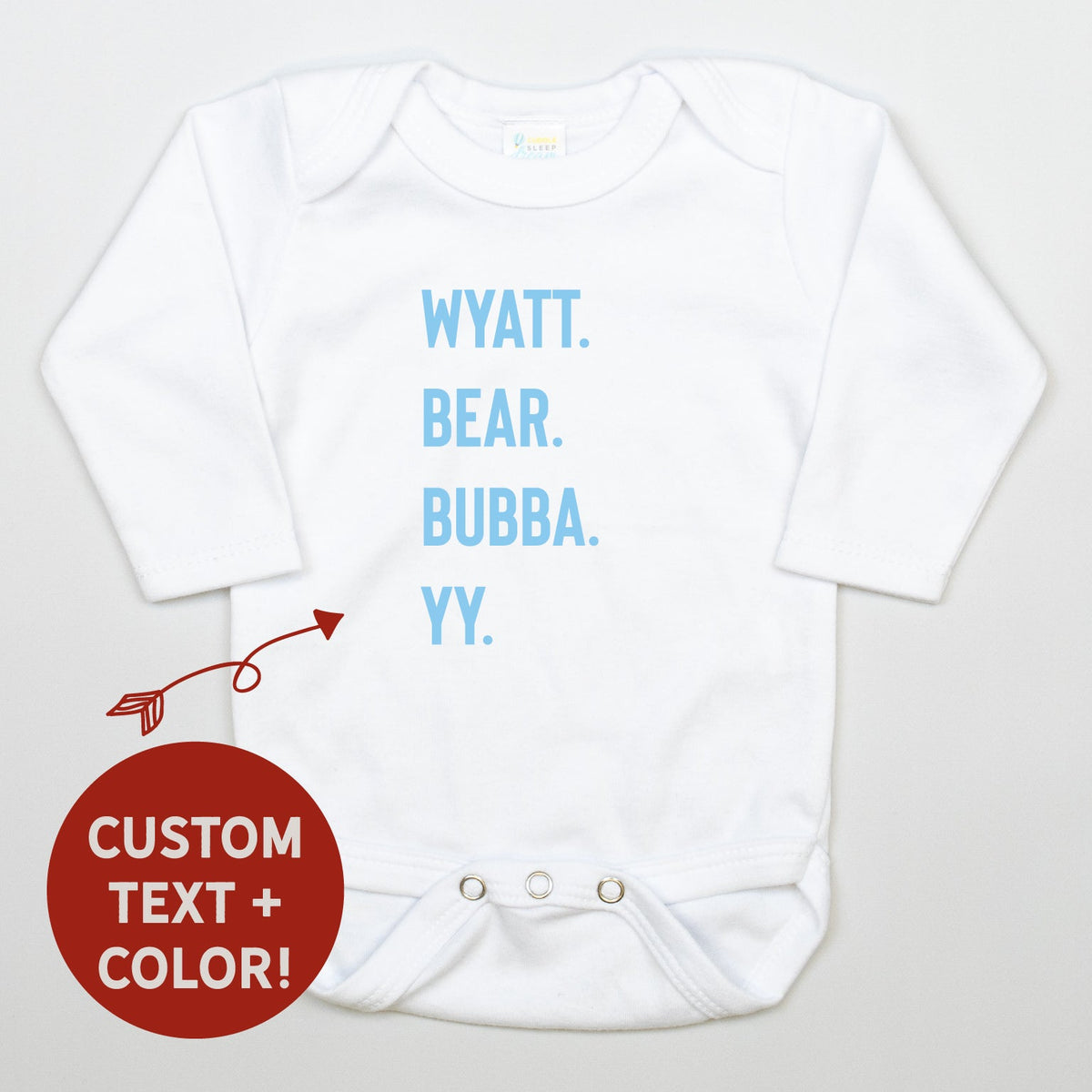 Cuddle Sleep Dream Nicknames | White Bodysuit