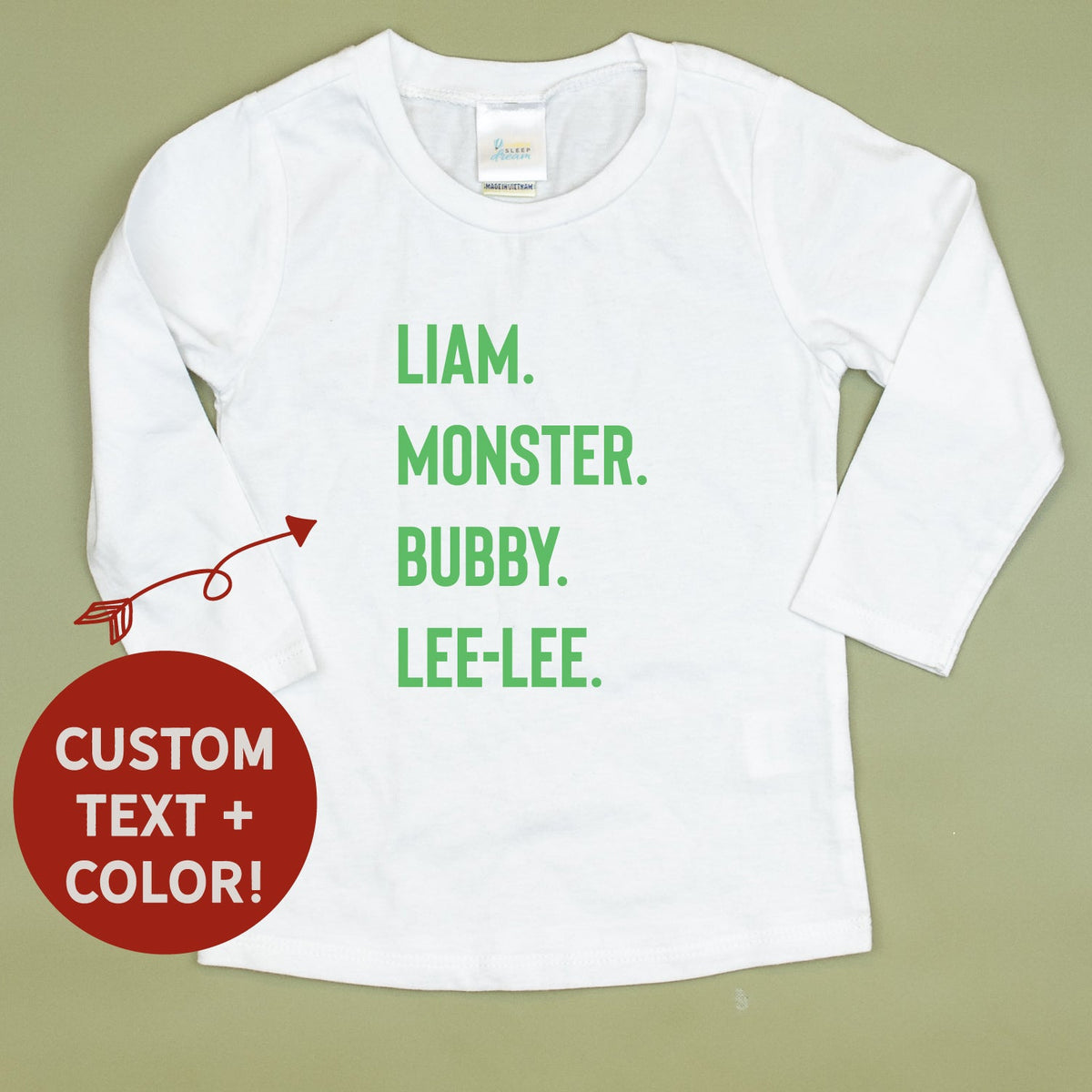 Cuddle Sleep Dream Nicknames | White Tshirt