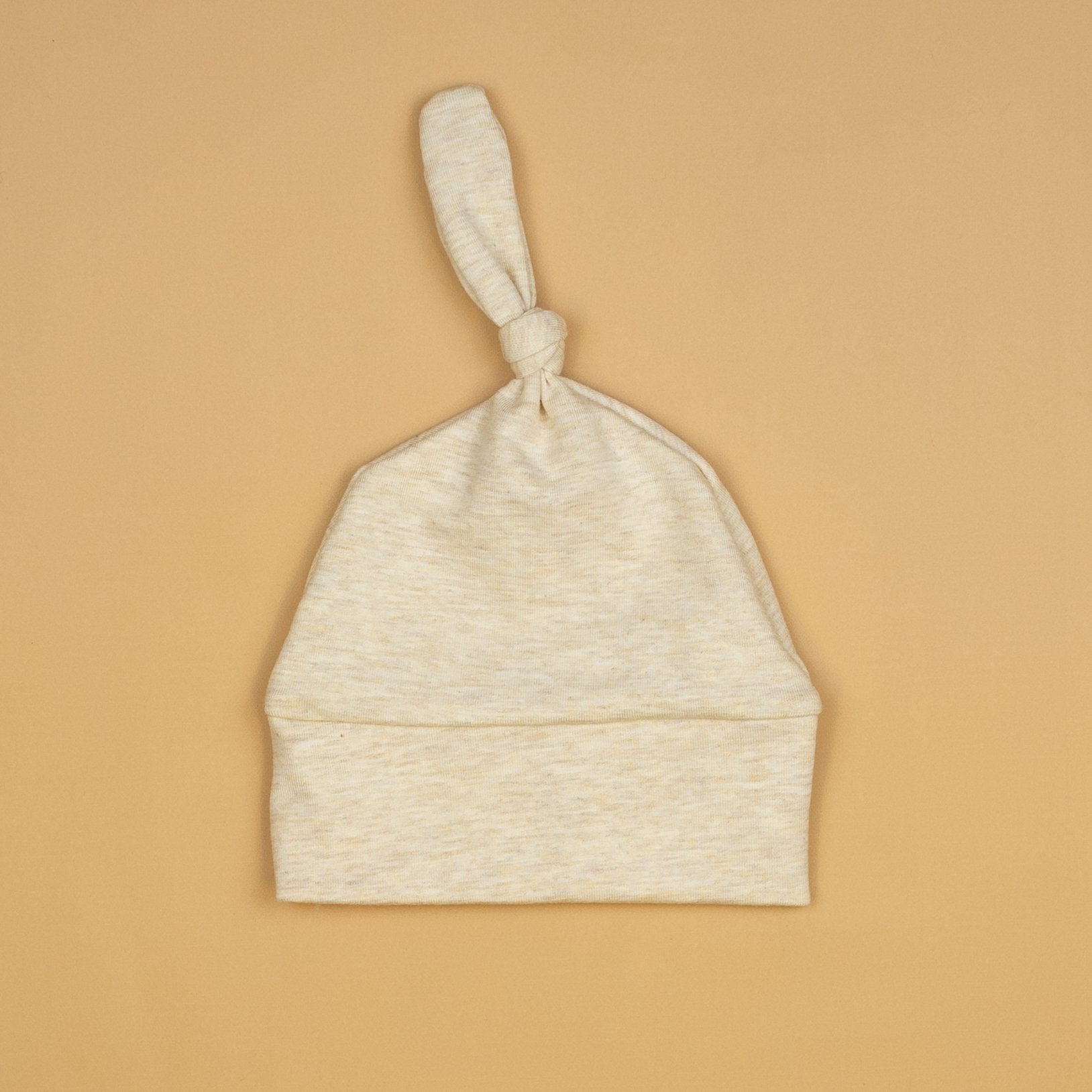 Cuddle Sleep Dream Knot Hat Small (0-3m) Oatmeal French Terry Knot Hat
