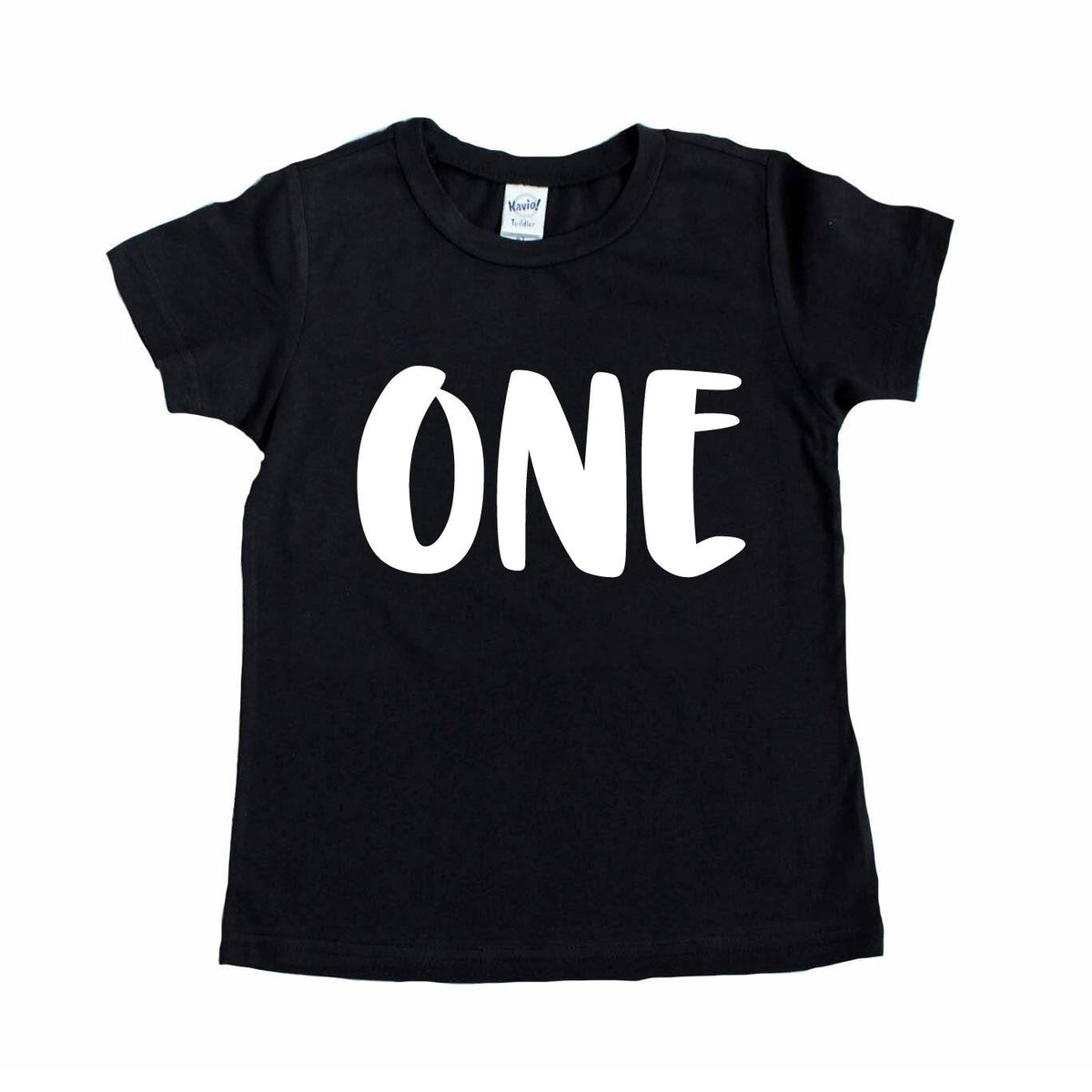 ONE 1st Birthday Tshirt - Black