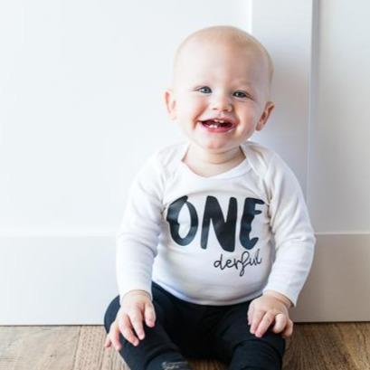 Cuddle Sleep Dream ONEderful 1st Birthday Onesie