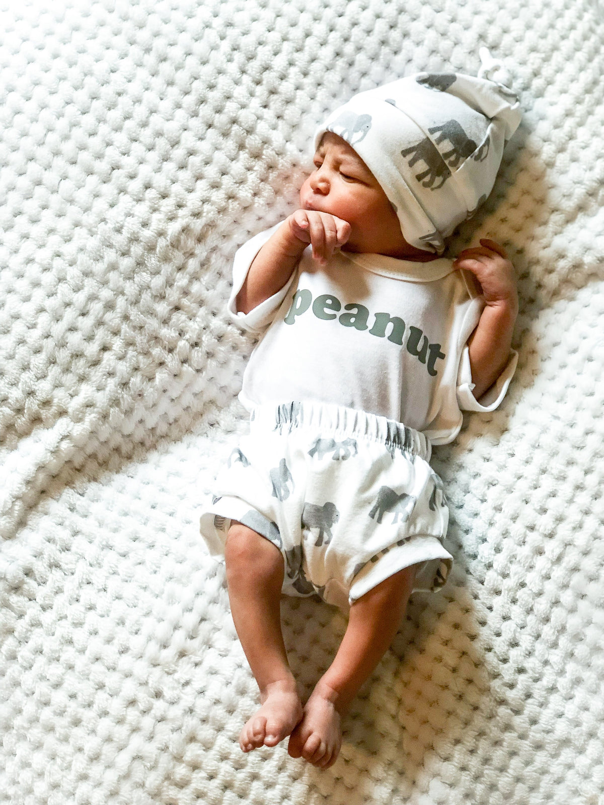 Cuddle Sleep Dream Peanut Onesie