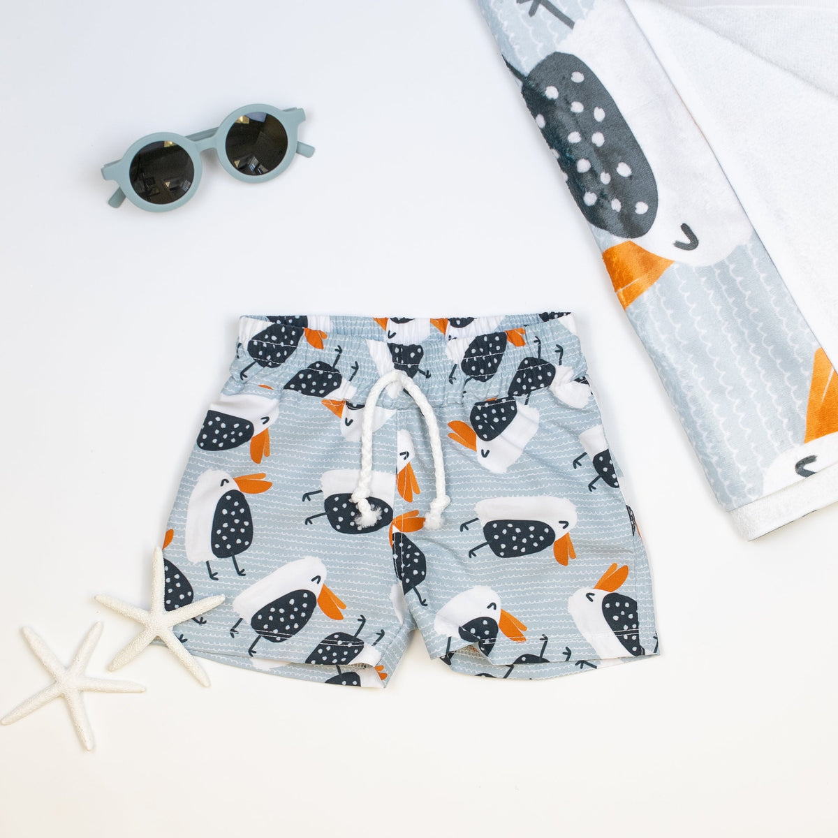 Cuddle Sleep Dream Rolled Hem Shorts Pelican Board Shorts