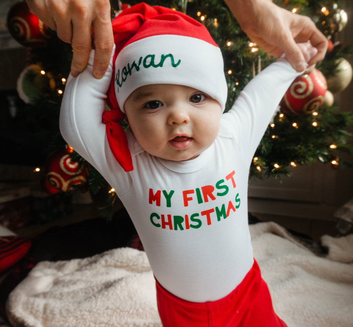 Cuddle Sleep Dream Knot Hat Personalizable Santa Knot Hat