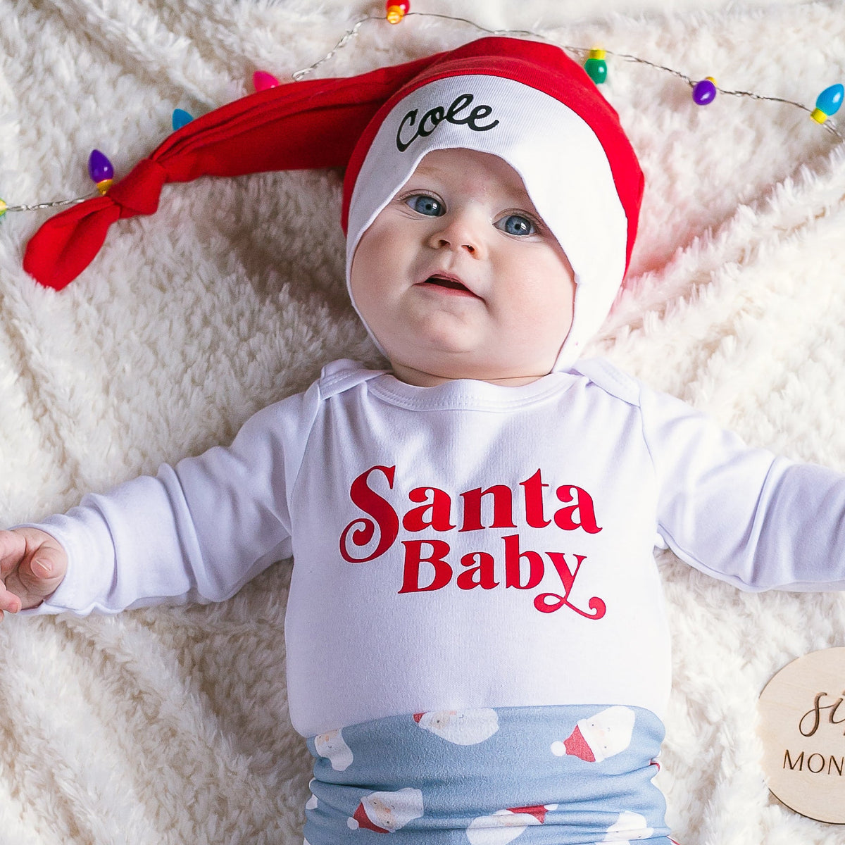 Cuddle Sleep Dream Knot Hat Personalizable Santa Knot Hat