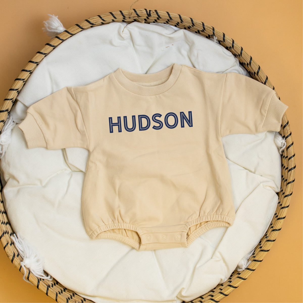 Cuddle Sleep Dream Personalize It | Cream Sweater Romper