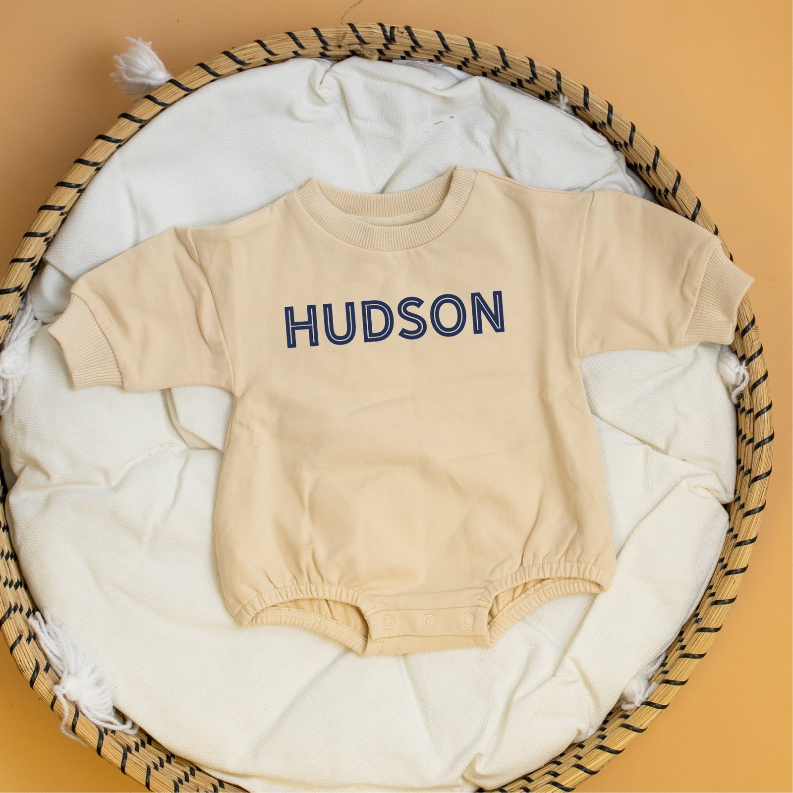 Cuddle Sleep Dream Personalize It | Cream Sweater Romper