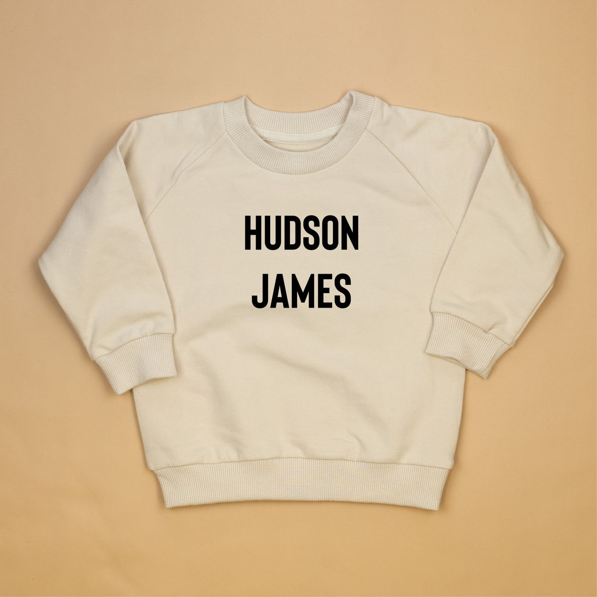 Cuddle Sleep Dream Personalize It | Cream Terry Sweatshirt