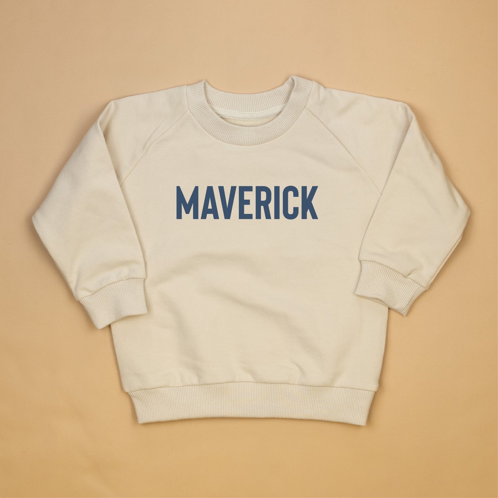 Cuddle Sleep Dream Personalize It | Cream Terry Sweatshirt