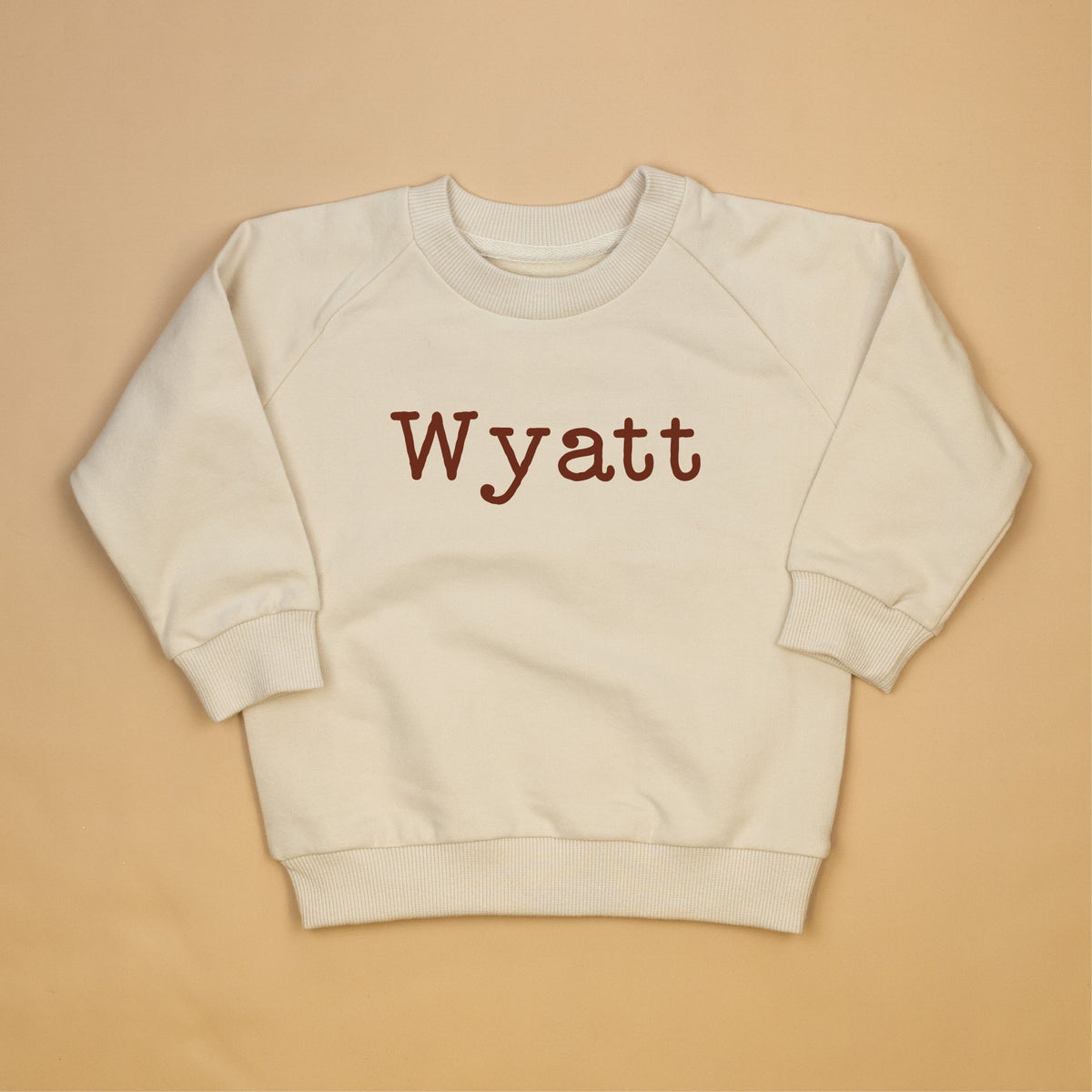 Cuddle Sleep Dream Personalize It | Cream Terry Sweatshirt