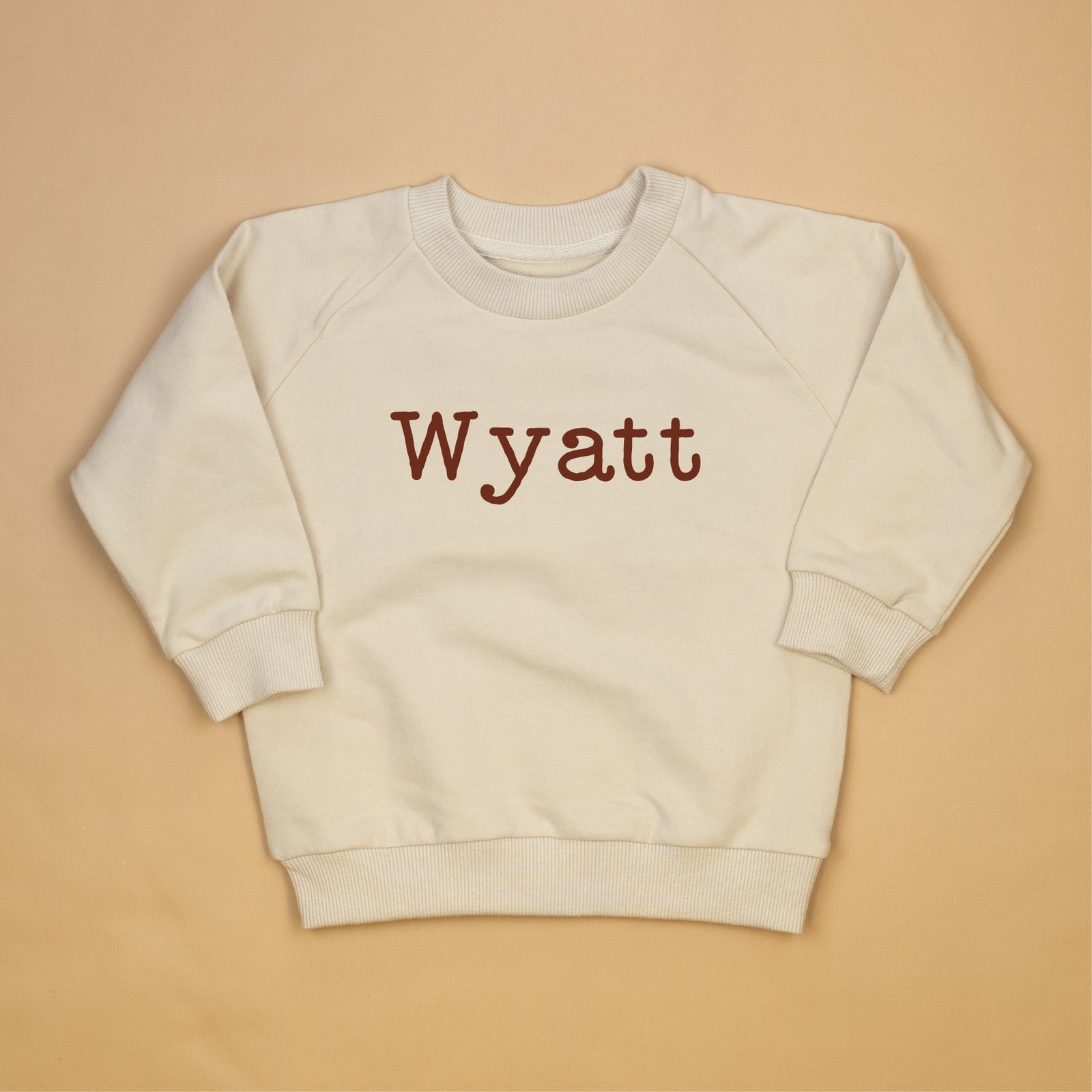 Cuddle Sleep Dream Personalize It | Cream Terry Sweatshirt