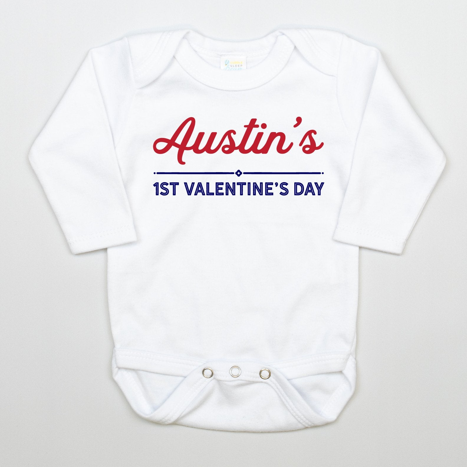 Personalized My 1st Valentines Onesie