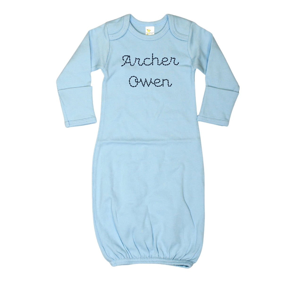 Cuddle Sleep Dream Personalized Stitched Newborn Gown
