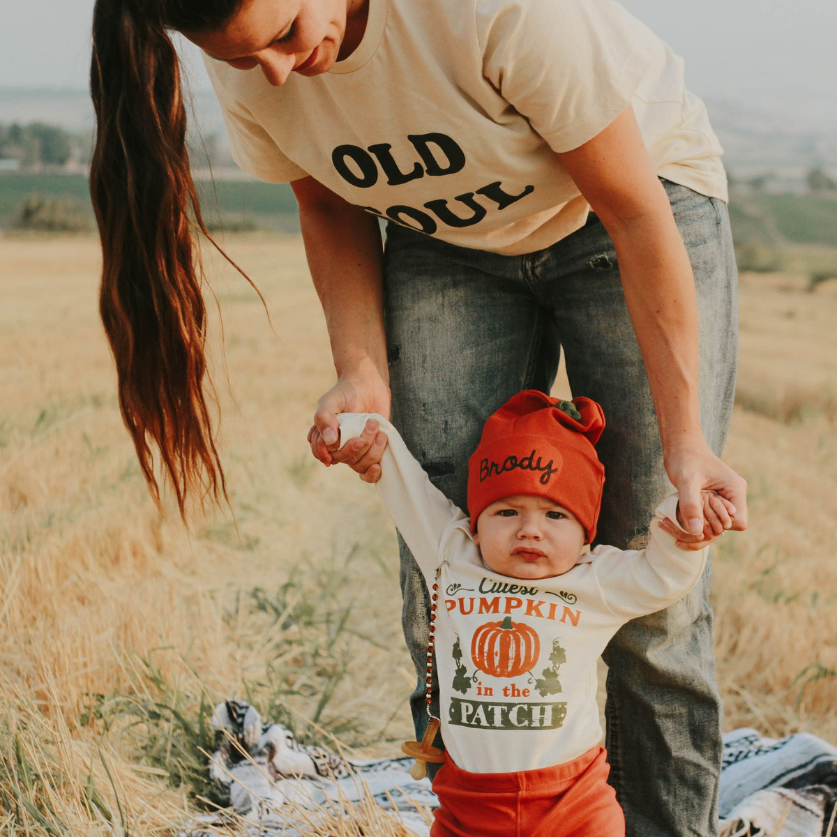 Cuddle Sleep Dream Knot Hat Pumpkin Knot Hat