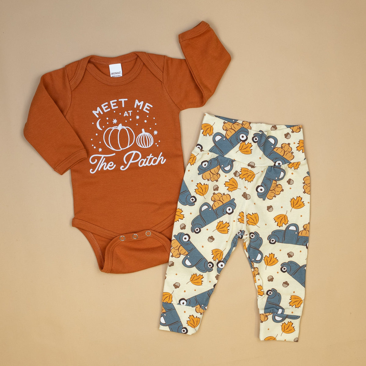 Cuddle Sleep Dream Slim Joggers Pumpkin Trucks Slim JOGGERS (Pre-Order)