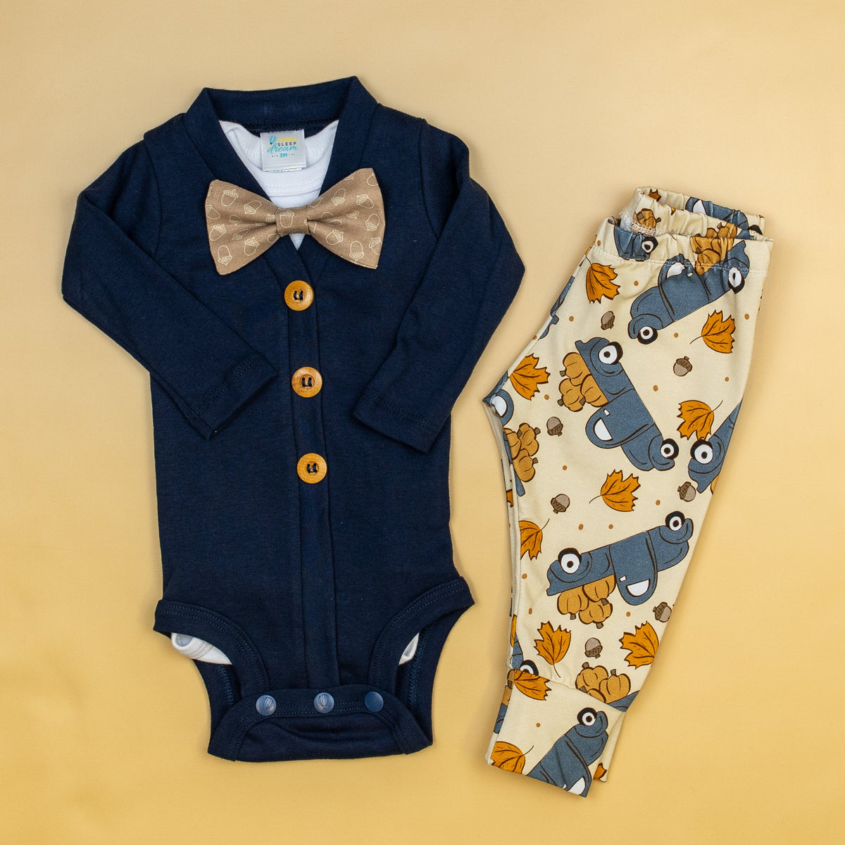 Cuddle Sleep Dream Slim Joggers Pumpkin Trucks Slim JOGGERS