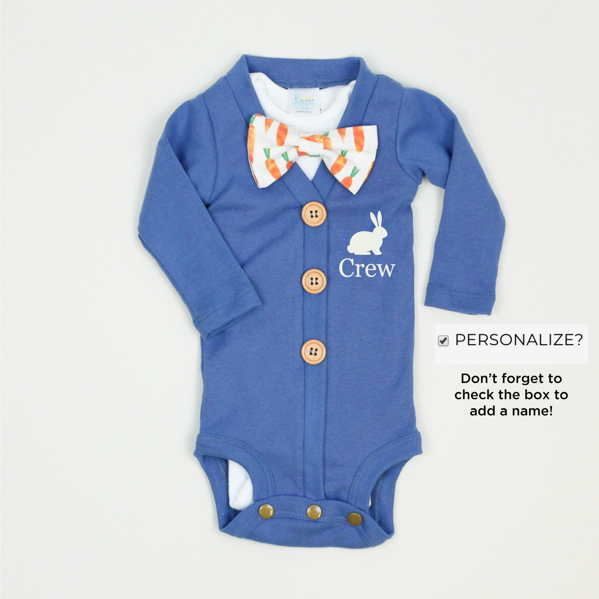 Cuddle Sleep Dream Cardisuit Rabbit Blue Cardisuit