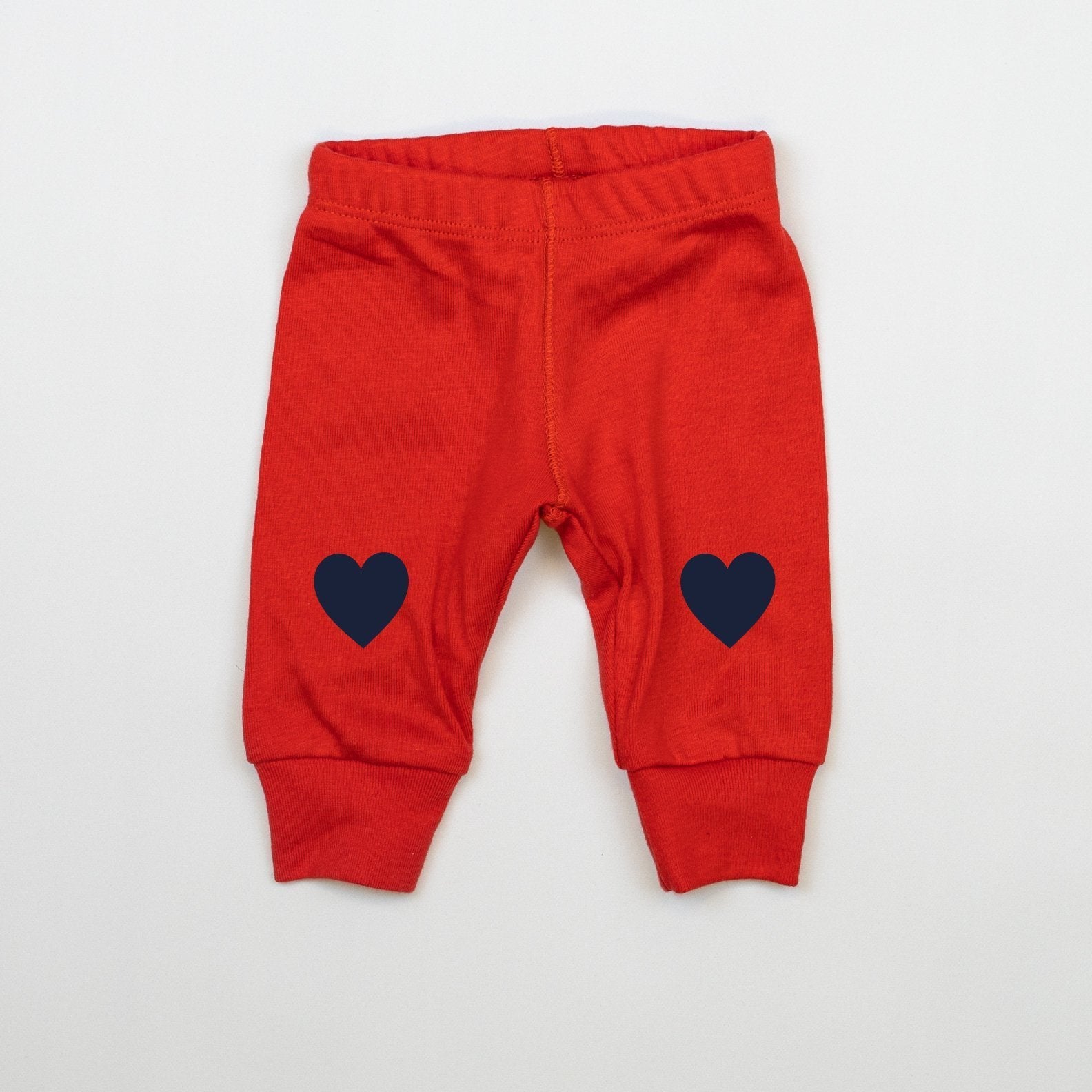 Cuddle Sleep Dream Red Classic Pants | NAVY Heart Knees