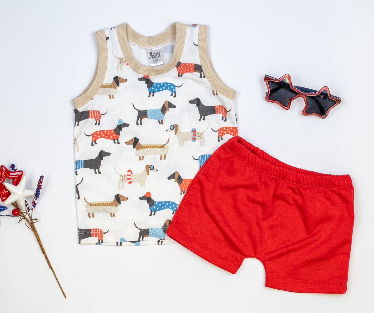 Cuddle Sleep Dream Rolled Hem Shorts Red Fleece Shorts