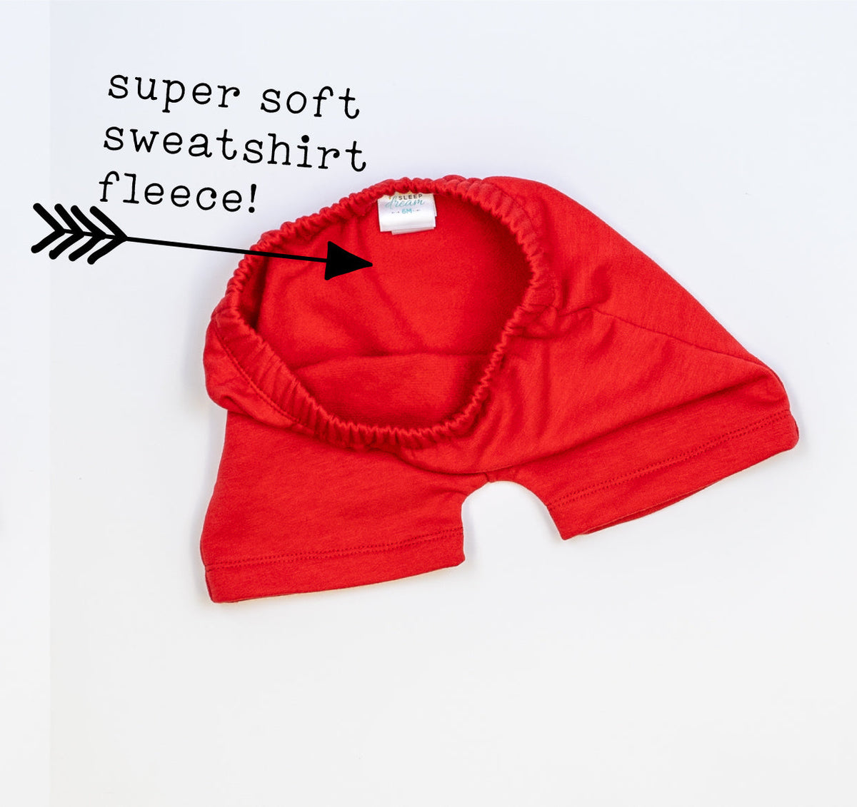 Cuddle Sleep Dream Rolled Hem Shorts Red Fleece Shorts