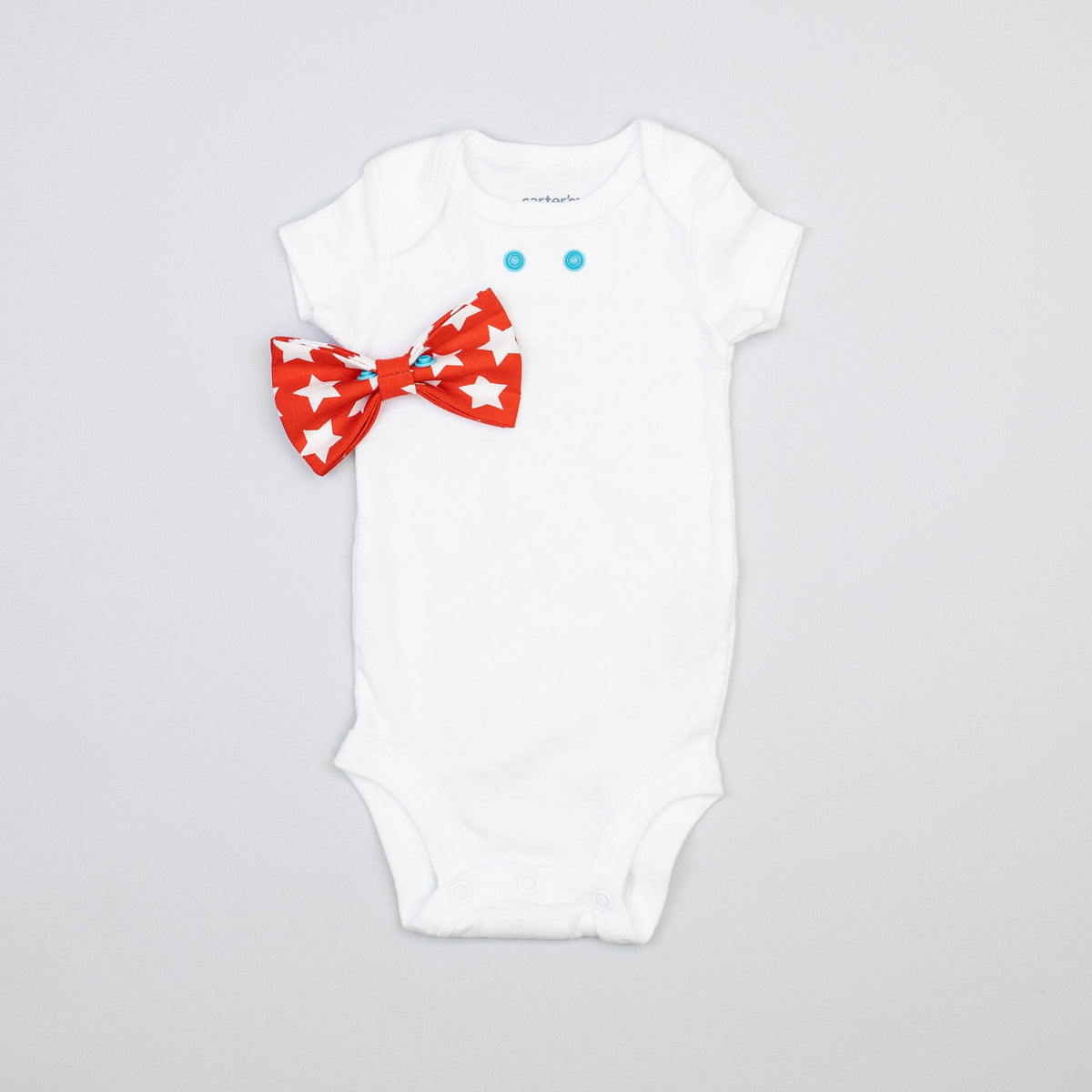 Cuddle Sleep Dream Bowtie Bodysuit Red Stars Bowtie Bodysuit