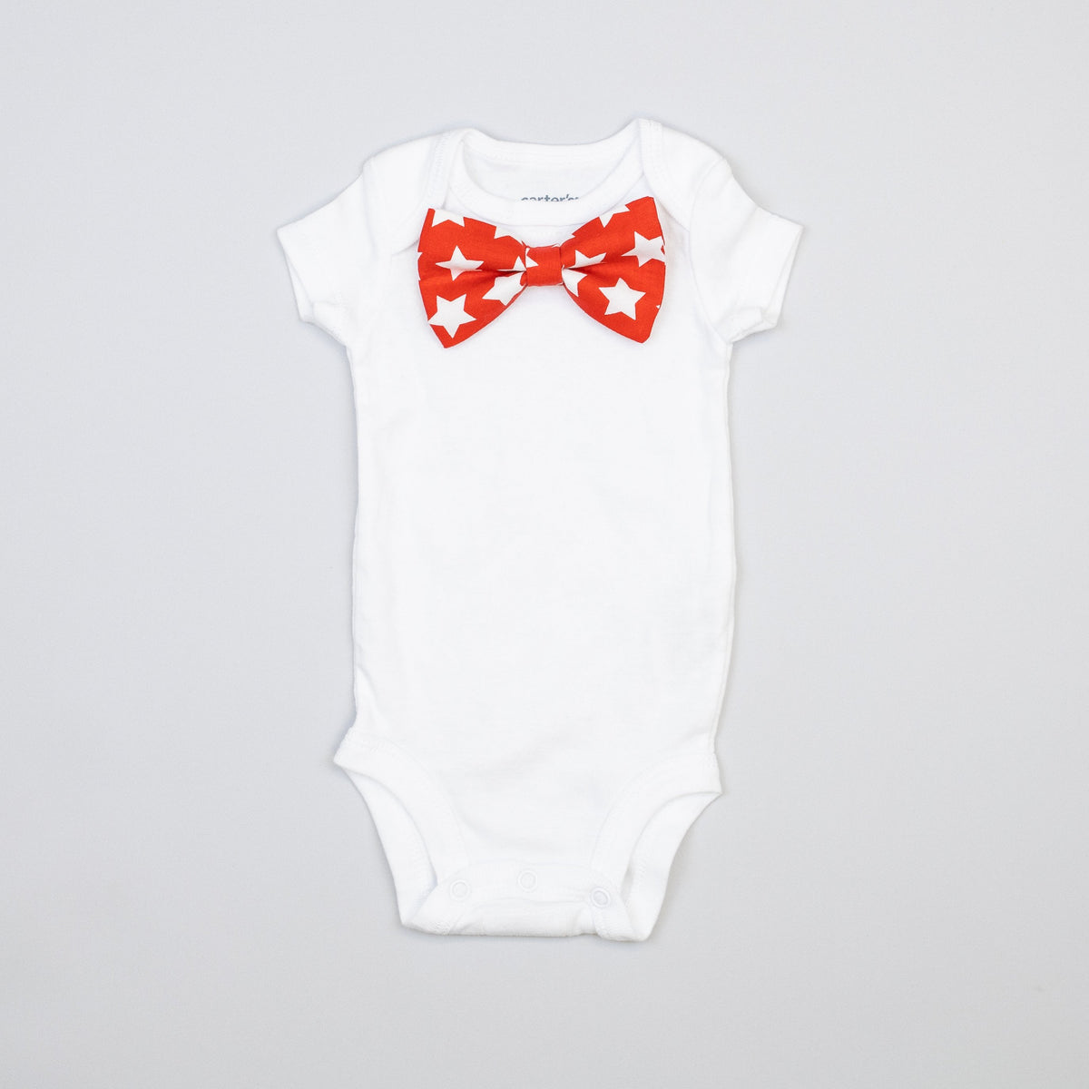 Cuddle Sleep Dream Bowtie Bodysuit Red Stars Bowtie Bodysuit