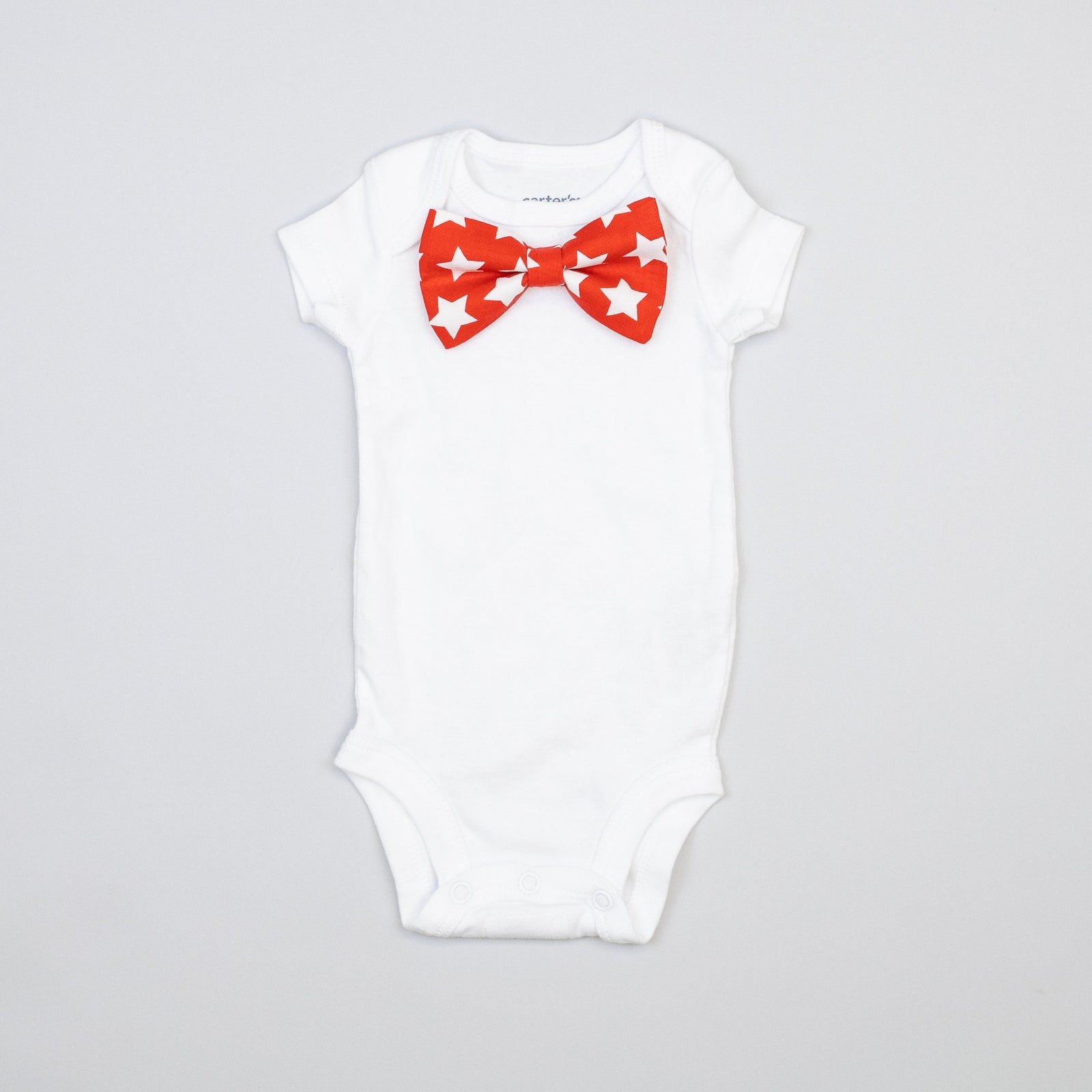 Cuddle Sleep Dream Bowtie Bodysuit Red Stars Bowtie Bodysuit