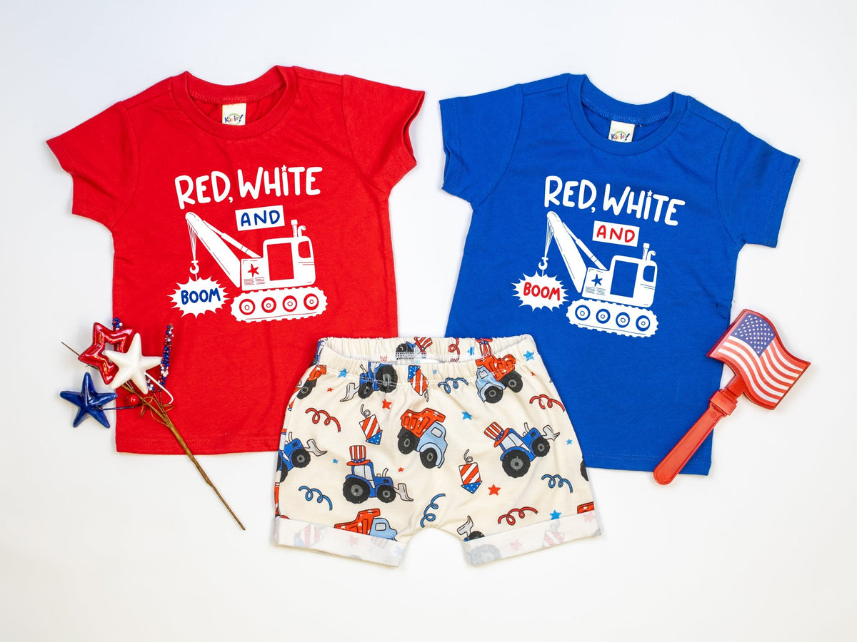 Cuddle Sleep Dream Red White BOOM | Blue Tee