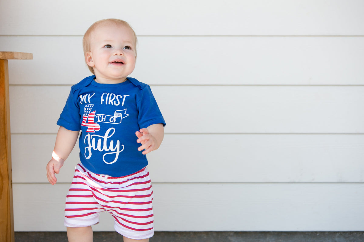 Cuddle Sleep Dream Rolled Hem Shorts Red/White Stripe Rolled Hem Shorts