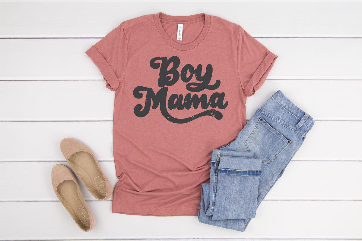 Cuddle Sleep Dream Retro BOY MAMA Tshirt