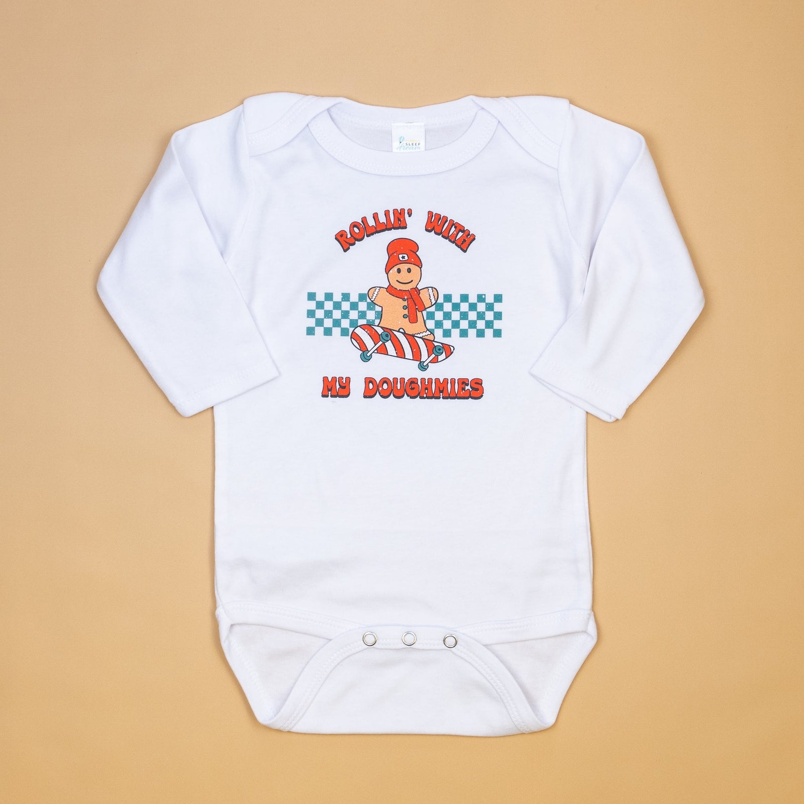 Cuddle Sleep Dream Rollin with my Doughmies | White Bodysuit