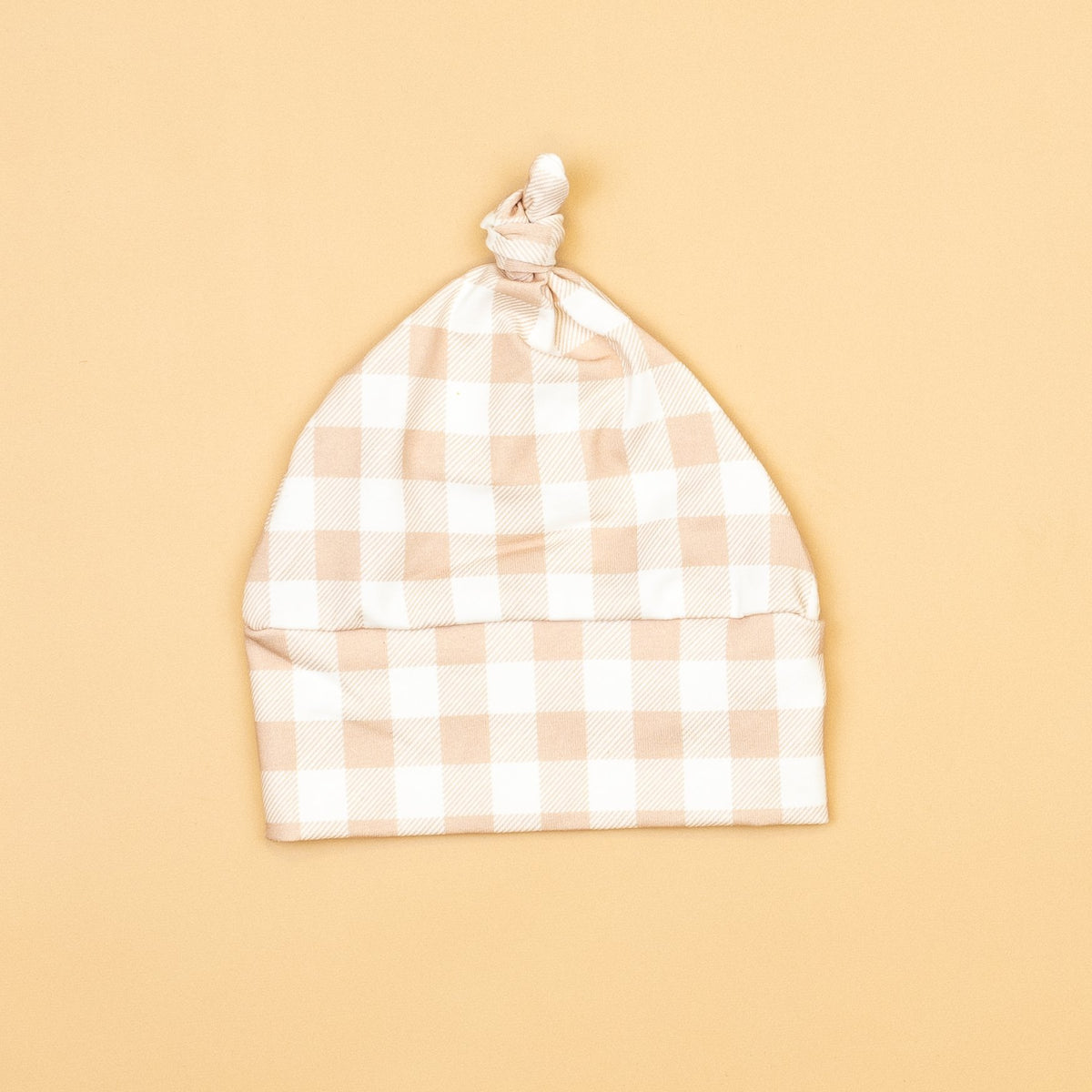 Sand Check Knot Hat