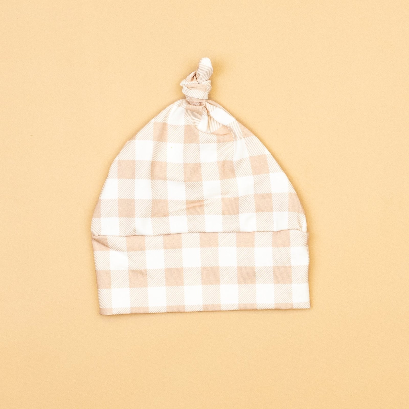 Sand Check Knot Hat