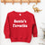 Cuddle Sleep Dream Santa's Favorite | Red Fleece Sweatshirt