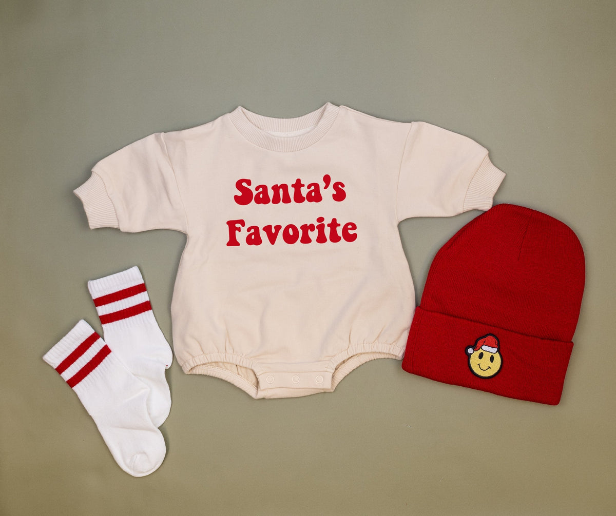 Cuddle Sleep Dream Santa&#39;s Favorite | Sweater Romper