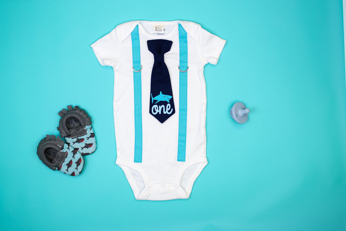 Cuddle Sleep Dream Oh Snap Shark Birthday Onesie