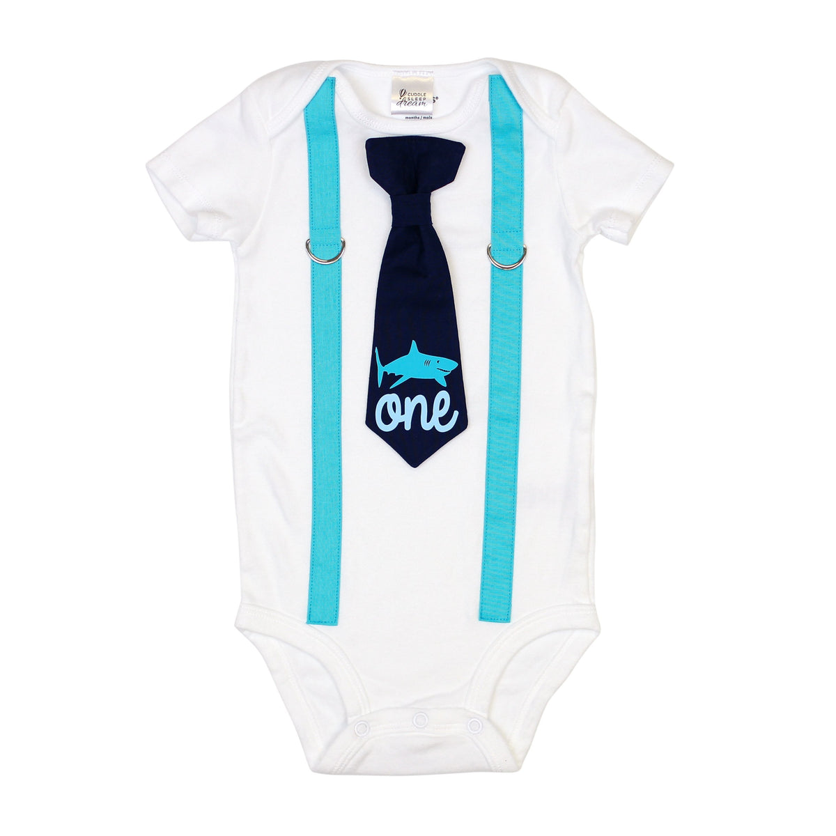 Cuddle Sleep Dream Oh Snap Shark Birthday Onesie