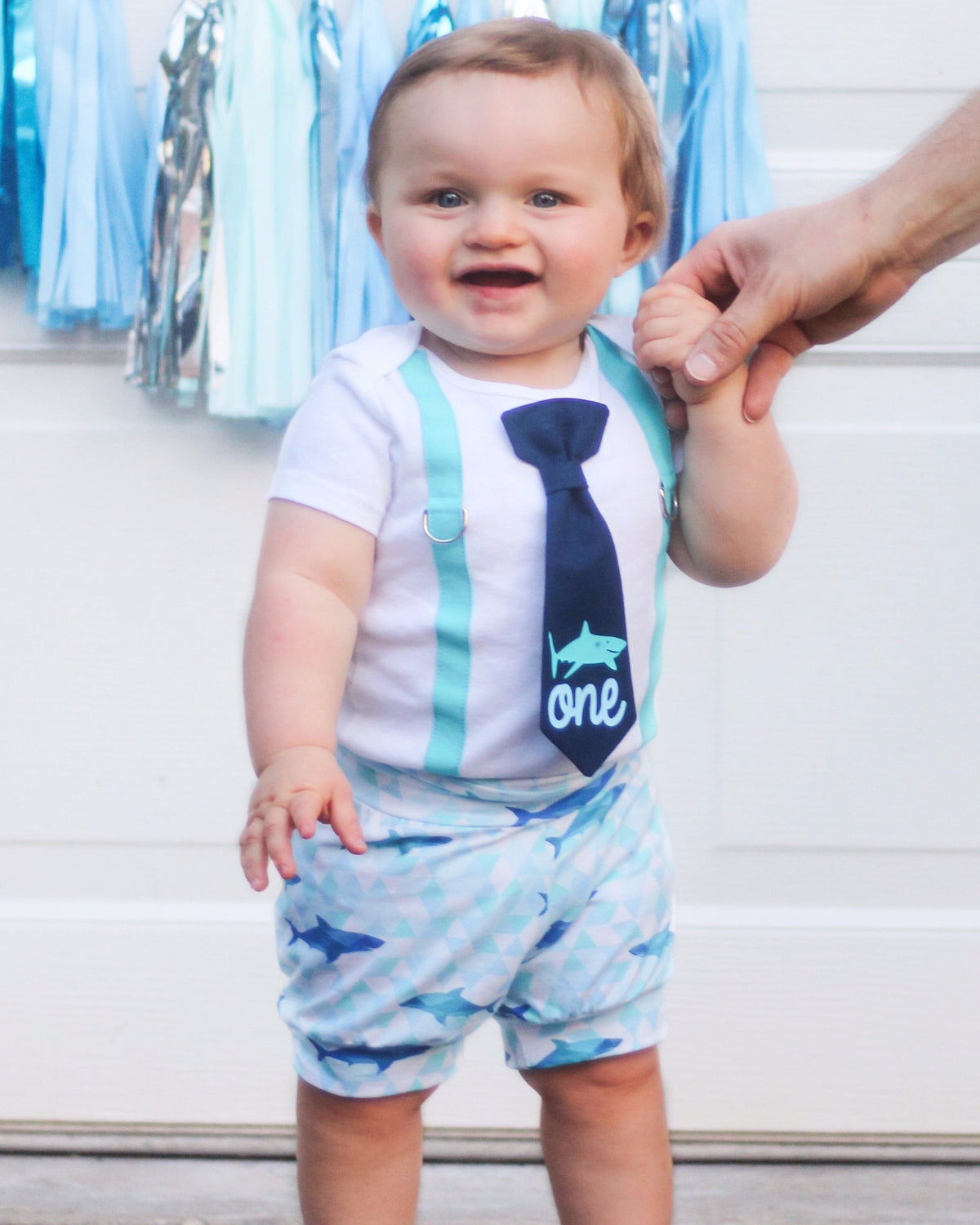 Cuddle Sleep Dream Oh Snap Shark Birthday Onesie