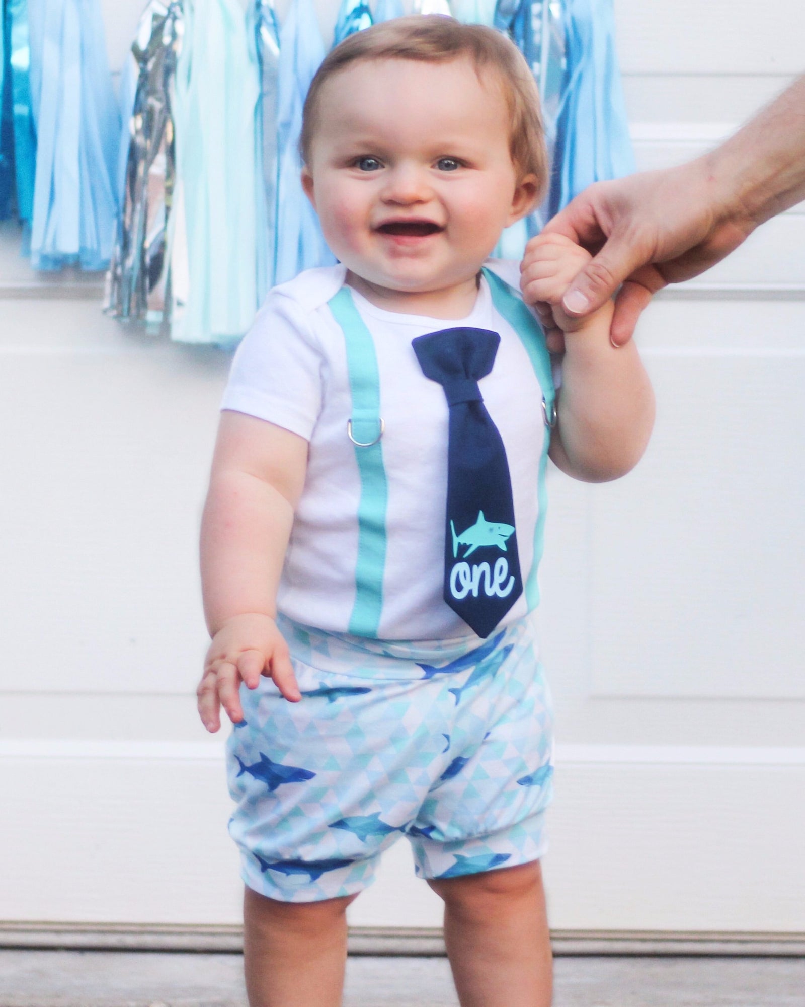 Cuddle Sleep Dream Oh Snap Shark Birthday Onesie