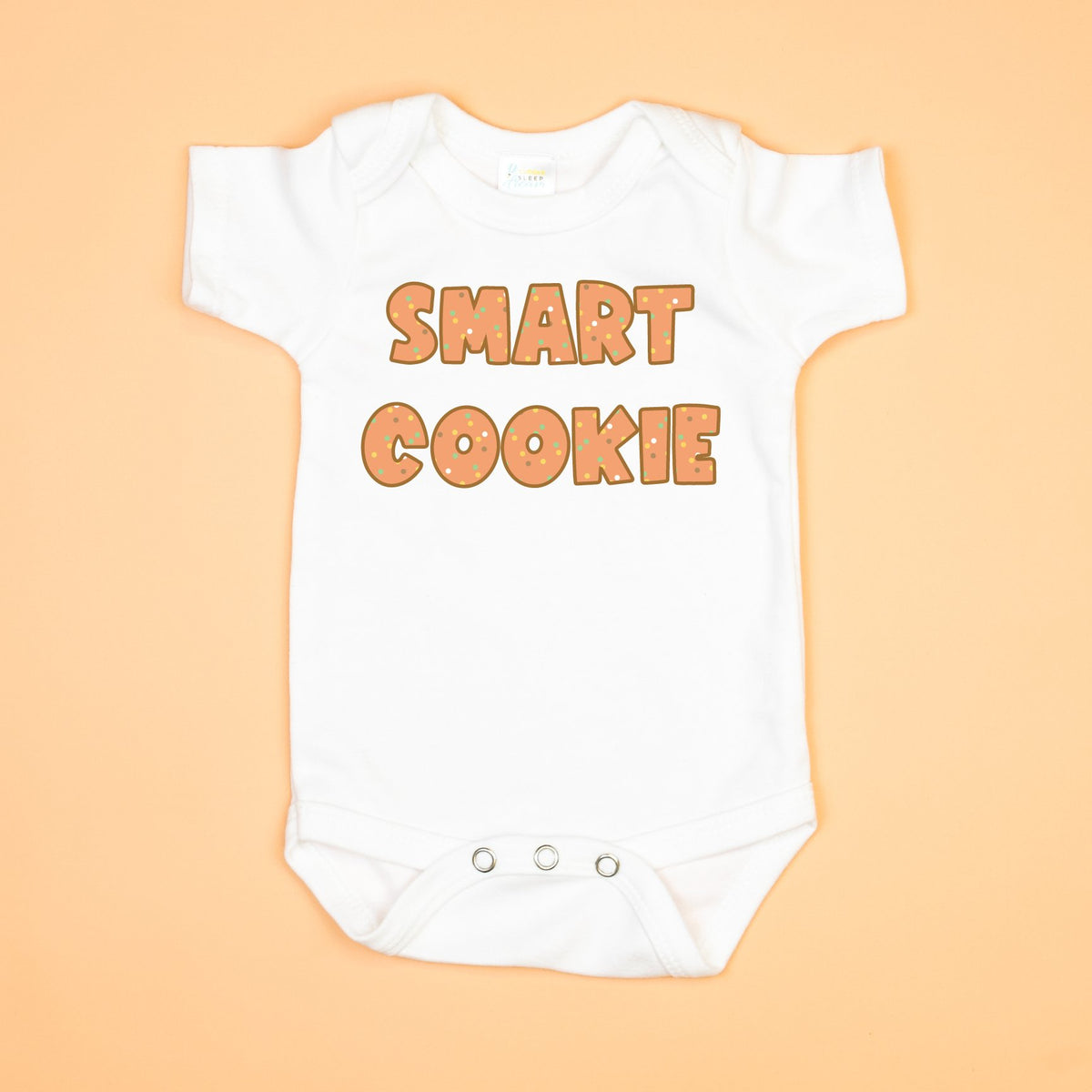 Cuddle Sleep Dream Newborn Short Sleeve Smart Cookie Bodysuit