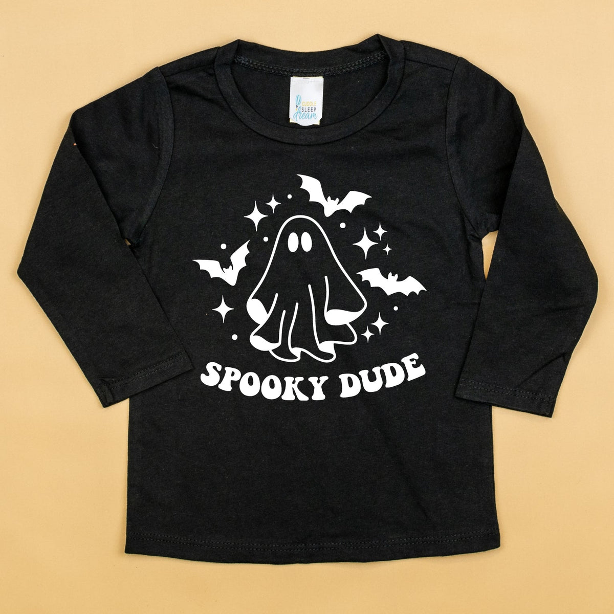 Cuddle Sleep Dream Spooky Dude | Black Tee