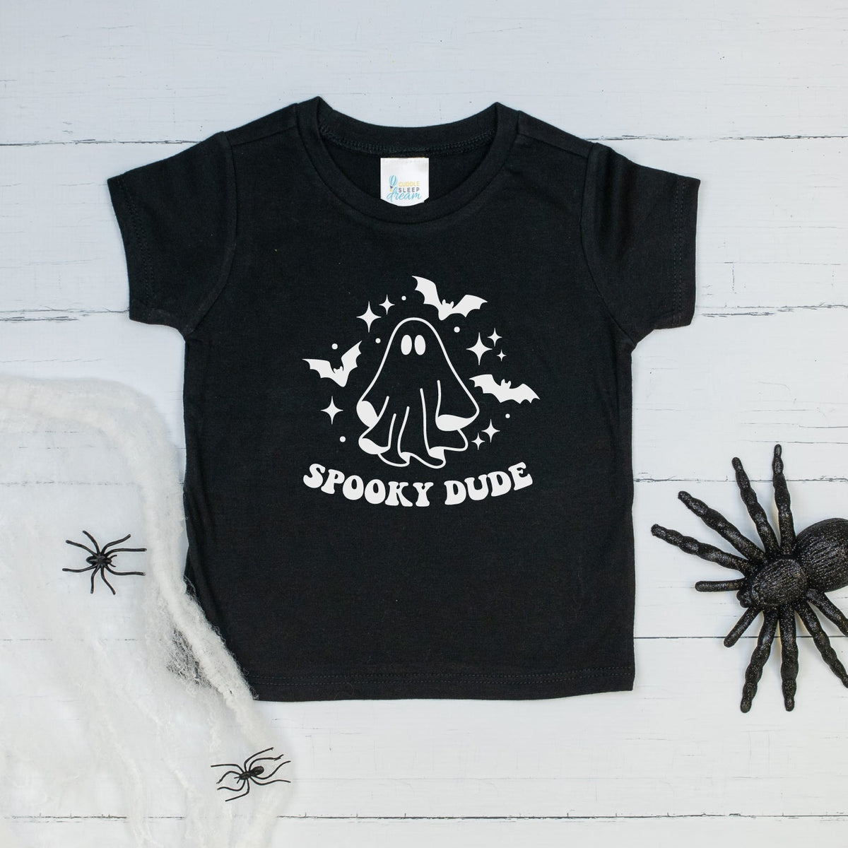 Cuddle Sleep Dream Spooky Dude | Black Tee