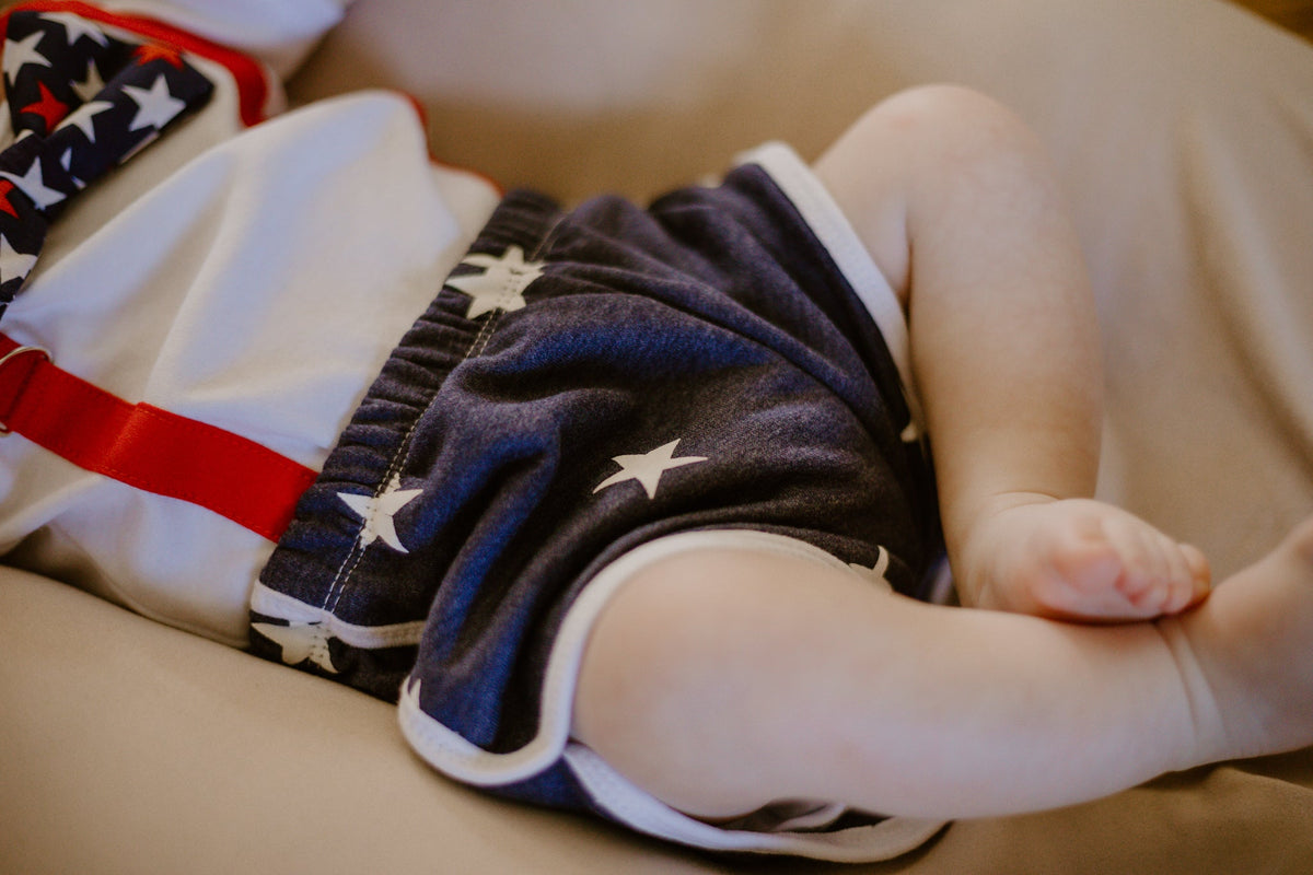 Cuddle Sleep Dream roll Stars Retro Shorts