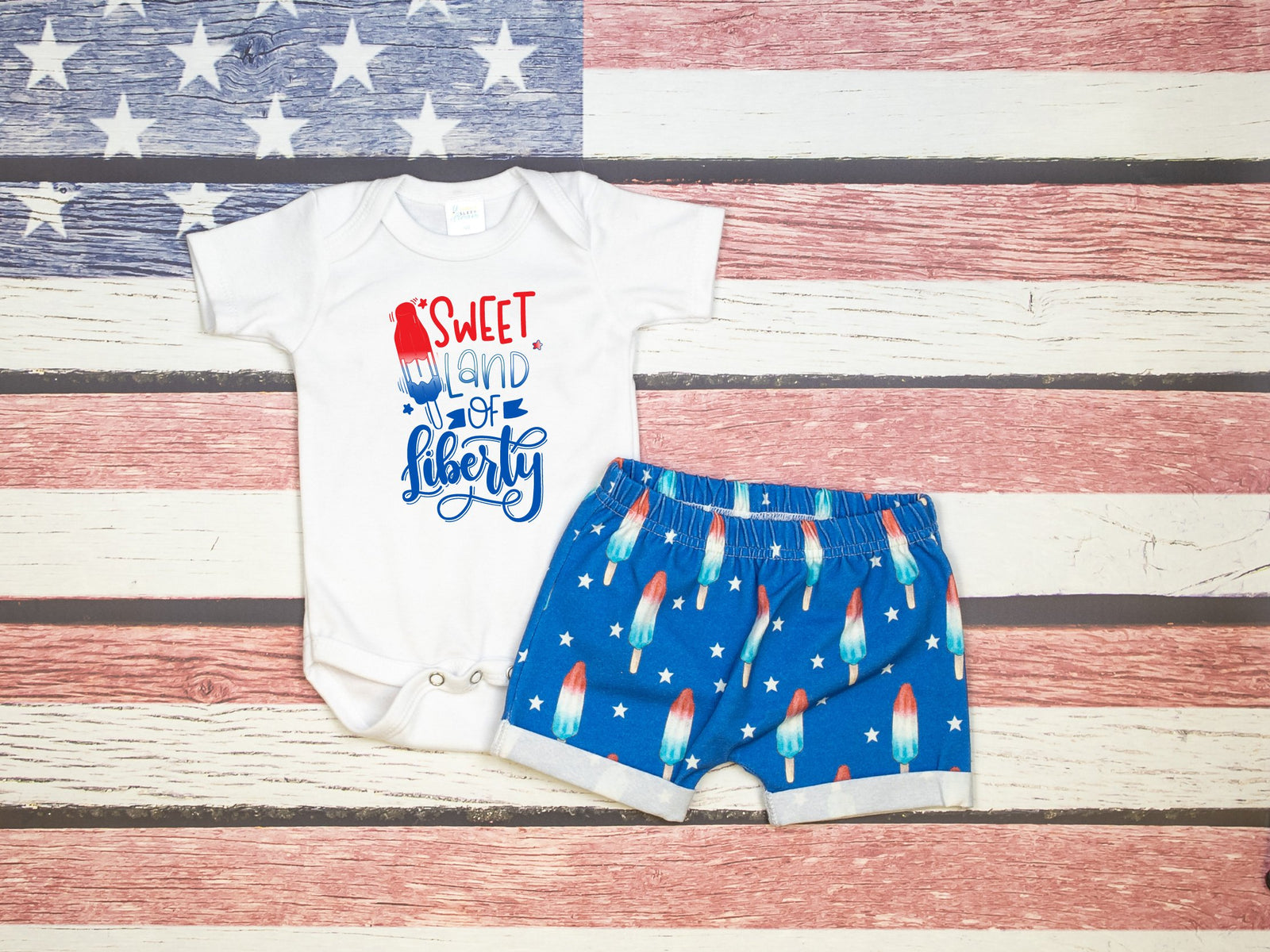 Cuddle Sleep Dream Sweet Land of Liberty Bodysuit