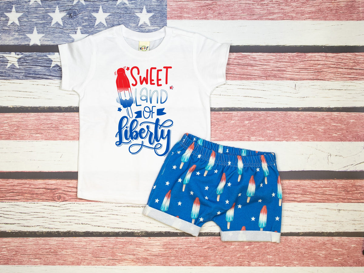 Cuddle Sleep Dream Sweet Land of Liberty | Three Color on White