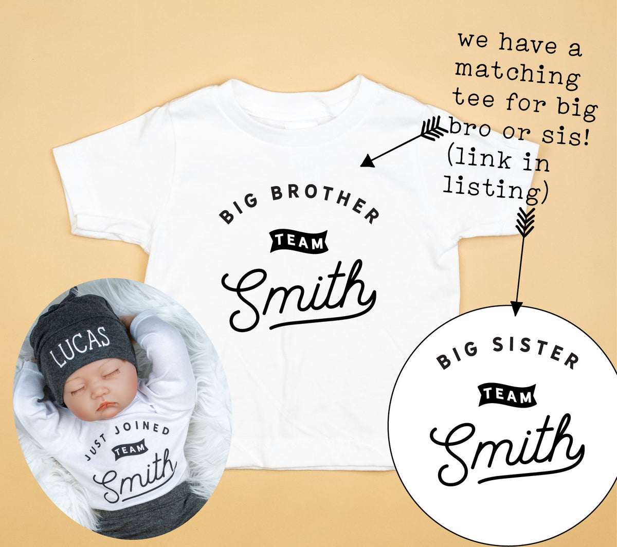 Cuddle Sleep Dream Team Sister | White Tshirt