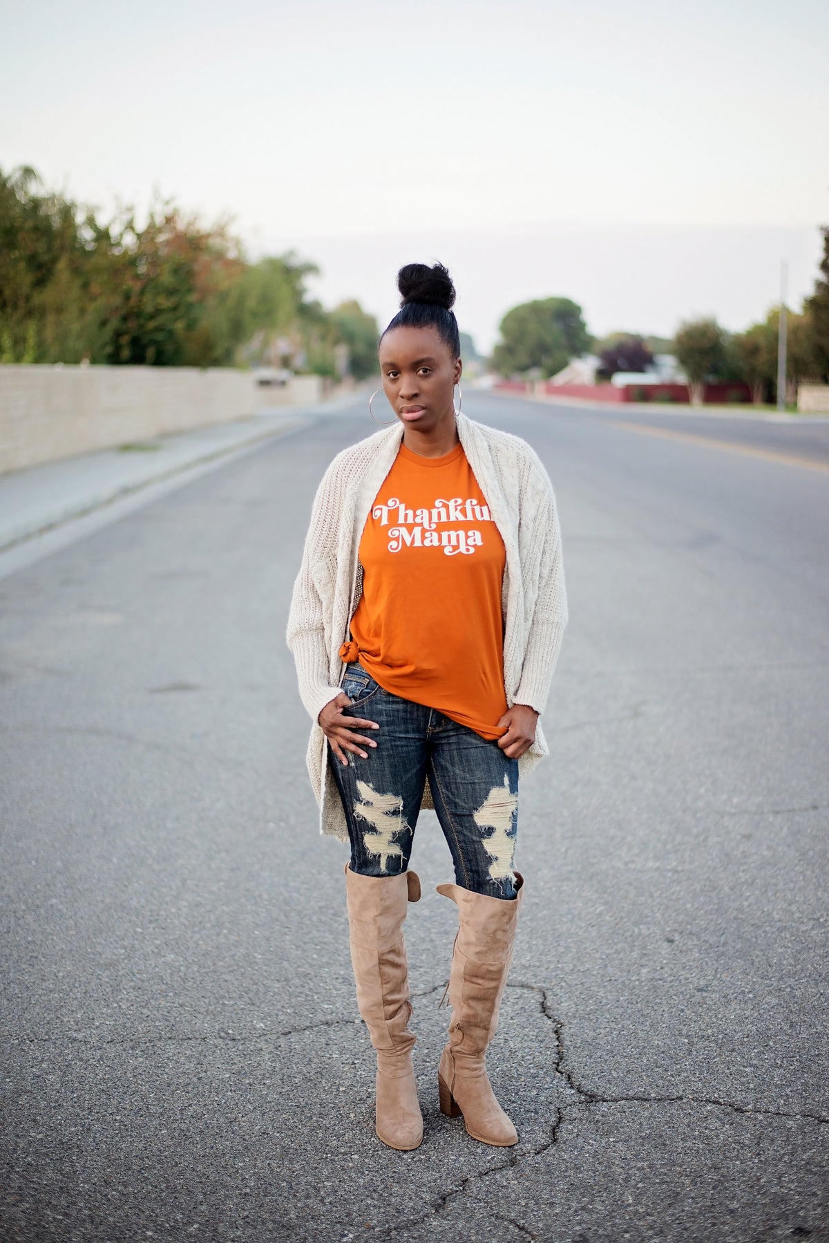 Cuddle Sleep Dream Thankful Mama Tee